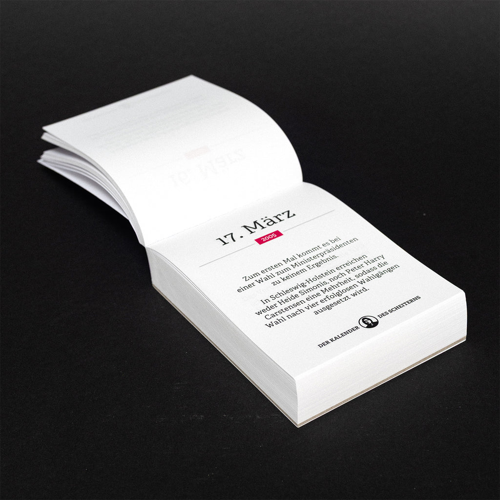 Der Kalender des Scheiterns 2